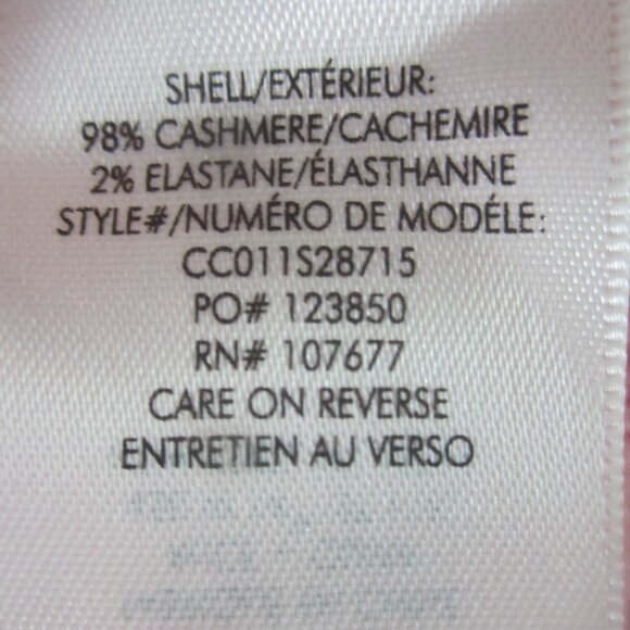 Alice & Olivia Womens Medium Pink Gleeson Ombré Cashmere Sweater LS Pullover - Picture 5 of 8